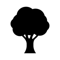 Modern tree icon vector on white background. Isolated vector logo. Modern minimal design.