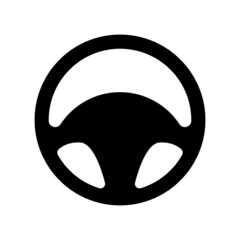 Steering wheel icon vector on white background. Car wheel. Vector EPS.