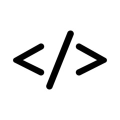 Code icon vector. Code icon for site design. Vector design. Eps 10.