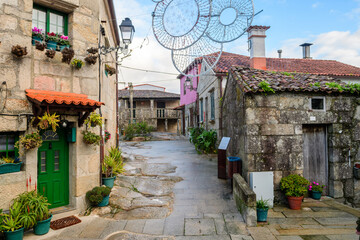 Obraz premium views of combarro fishing town, pontevedra, Spain