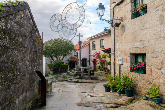 views of combarro fishing town, pontevedra, Spain
