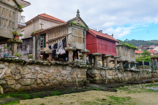 beautiful view of combarro fishing town, pontevedra, Spain