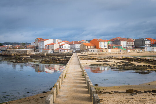 beautiful view of cambados fishing town, pontevedra, Spain