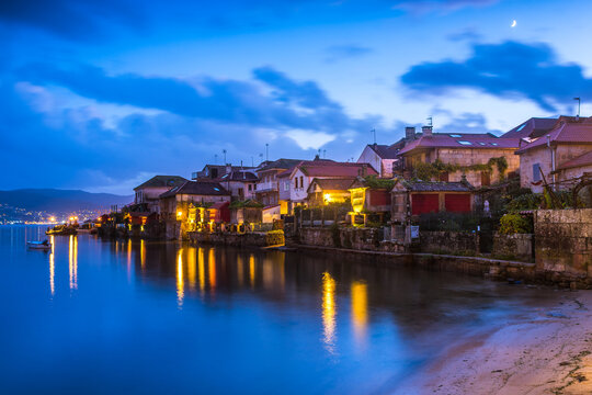 beautiful view of combarro fishing town, pontevedra, Spain