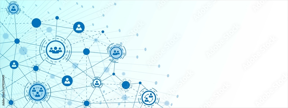 Poster vector blue abstract background. communication grid design, network connection, plexus. texture of l