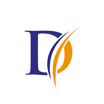 Initial D Letter Alphabet Logo Design In Vector Format. Letter D Logo Illustration