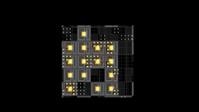 cube rotate building texture 3d rendering