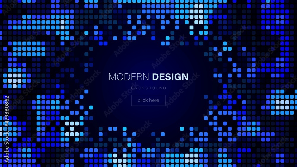 Poster mosaic vector background. random pattern design texture of geometric shapes, smooth squares. digital