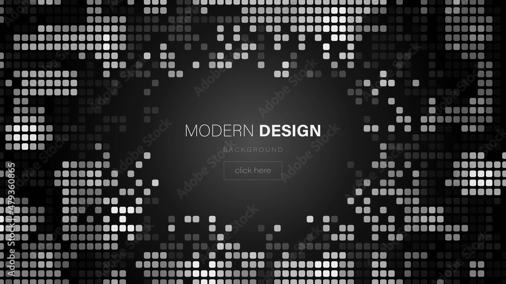 Poster mosaic vector background. random pattern design texture of geometric shapes, smooth squares. digital
