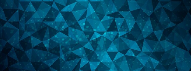 Obraz premium Abstract vector mosaic background. Mesh design with particles. The plexus pattern. Shards of glass. Texture of dots, squares, triangles. Poster for social networks, medicine, technology.