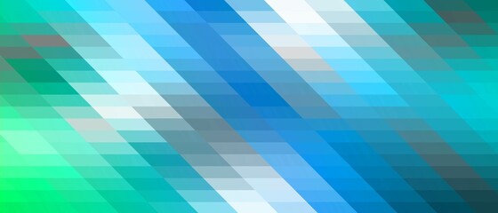  Abstract gradient background. Mosaic design. Texture made of geometric shapes. The pattern is small squares. Banner for covers, websites, social networks, textiles. Vector illustration.