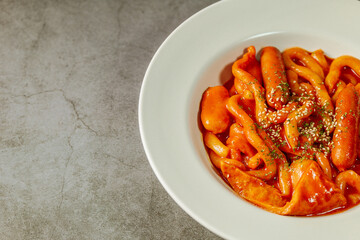 Korean Stir-fried Rice Cake, 'Tteokbokki'