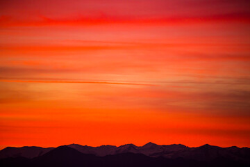 Sunset in Aiguamolls De L'Emporda Nature Reserve, Spain