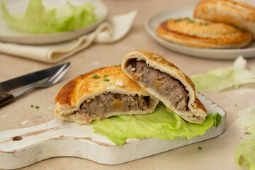 Patties or fried pasty stuffed with minced meat pies.