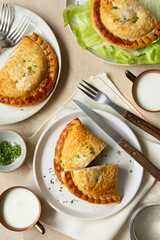 Patties or fried pasty stuffed with minced meat pies.