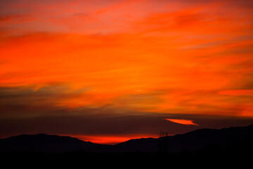 Sunset in Aiguamolls De L'Emporda Nature Reserve, Spain