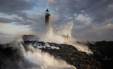 lighthouse in the storm