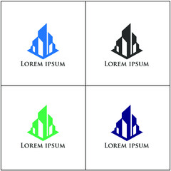 modern development vector logo design