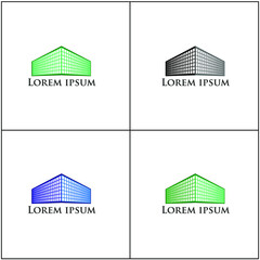 modern development vector logo design