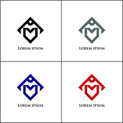 modern development vector logo design