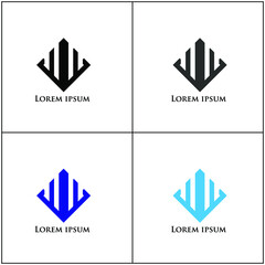 modern development vector logo design