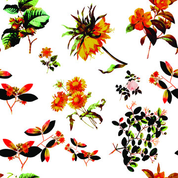 
A beautiful and stunning repeated florals patterns free download perfect for fabrics, t-shirts, mugs, packaging etc
