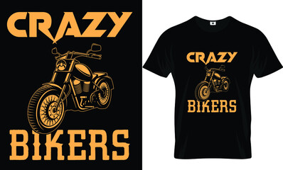 Crazy bikers t-shirt design