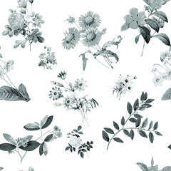 
A beautiful and stunning repeated florals patterns free download perfect for fabrics, t-shirts, mugs, packaging etc