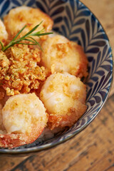 Shrimp Tempura Rice Bowl with Sauce