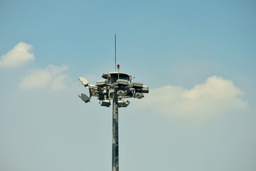 The surveillance tower at the airport