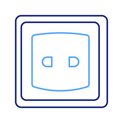 power socket Vector icon which is suitable for commercial work and easily modify or edit it

