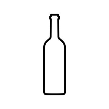 recommend clip art: Wine line icon, grape vector logo isolated on white background