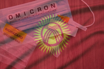 kyrgyzstan flag and omicron variant