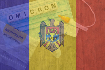 Moldova flag and omicron variant