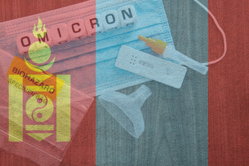 Mongolia flag and omicron variant