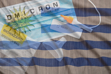 Uruguay flag and omicron variant