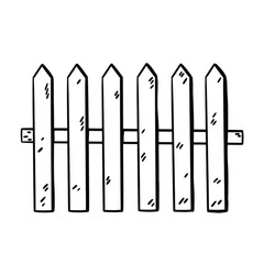Arrow doodle black and white scribble fence. Wooden timber village rustic rural private territory vector monochrome planks.v Protection symbol