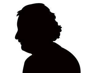 a man head silhouette vector