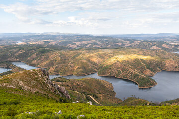 The amazing landscape created by the flow of the Ocreza river
