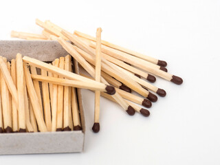 Box of matches, isolated on white background