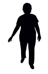 a woman body silhouette vector