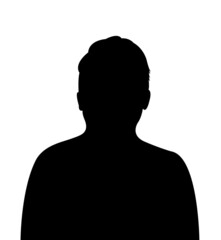 a man head silhouette vector