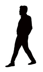 a man body silhouette vector