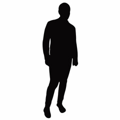 a man body silhouette vector