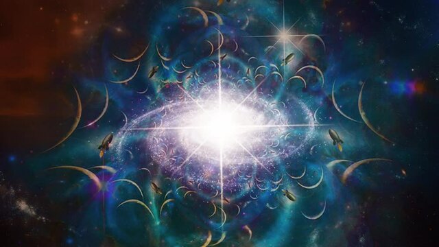 Endless space. Planets and rockets in fractal dimensions