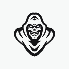 Skull esport logo design.