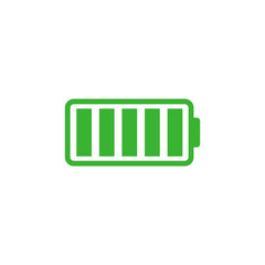 Phone battery simple flat icon vector illustration