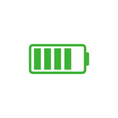 Phone battery simple flat icon vector illustration