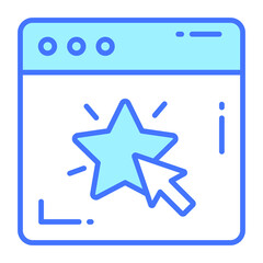 site rating icon, Survey and Feedback, modern vector illustration