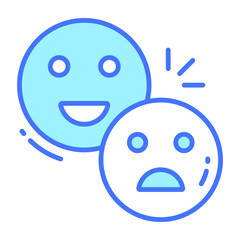 Satisfaction icon, Survey and Feedback, modern vector illustration